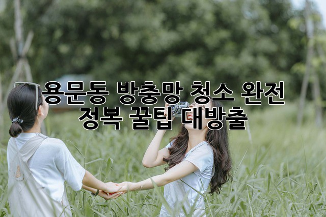 🏡✨ 용문동 방충망 청소 완전 정복! 꿀팁 대방출 🍯
