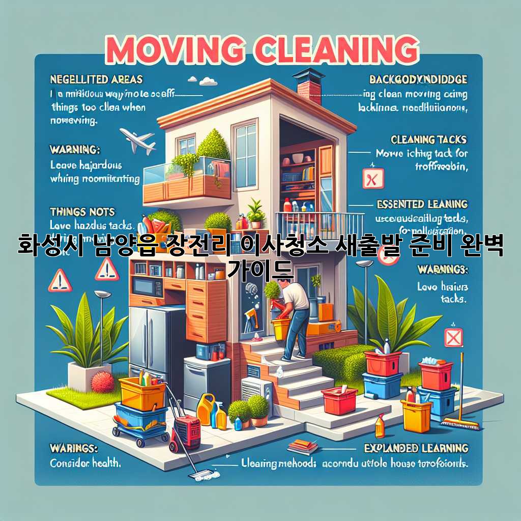화성시 남양읍 장전리 이사청소: 새출발 준비 완벽 가이드