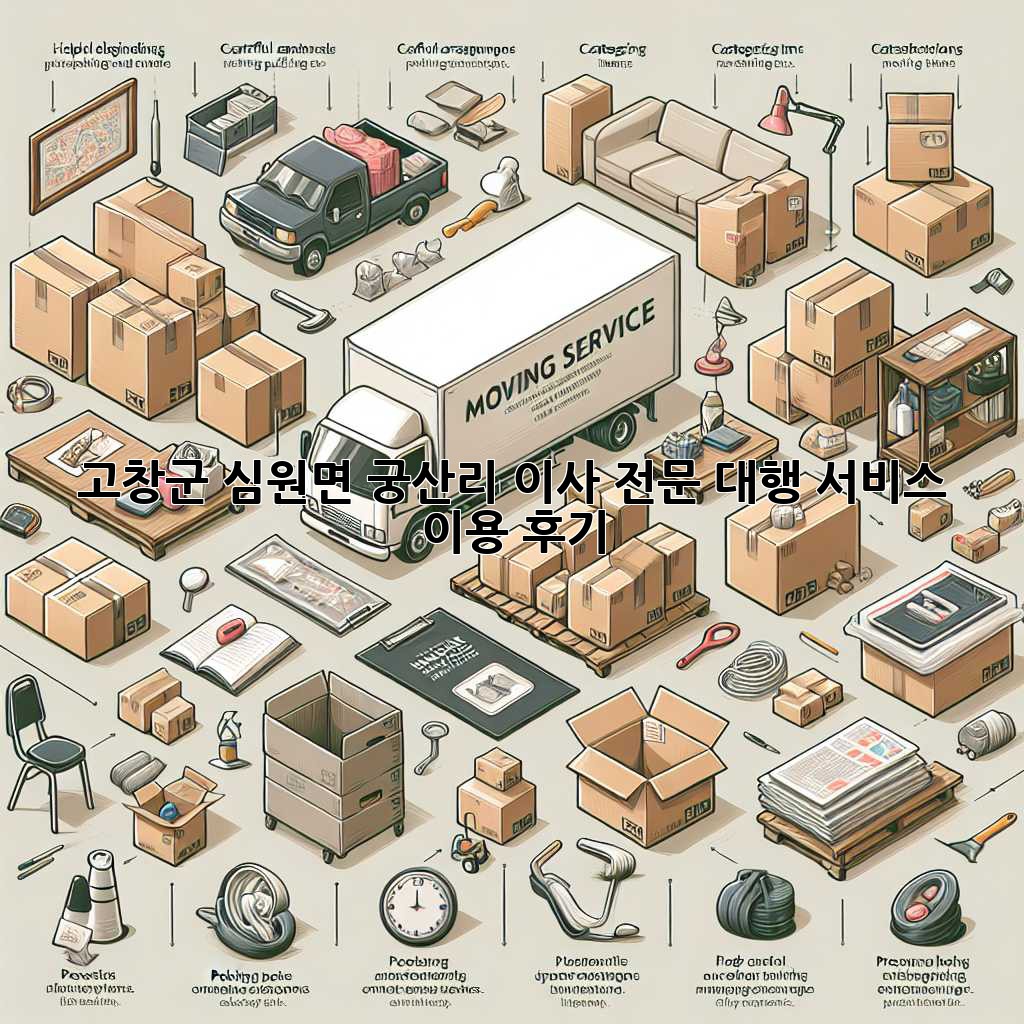 고창군 심원면 궁산리 이사, 전문 대행 서비스 이용 후기