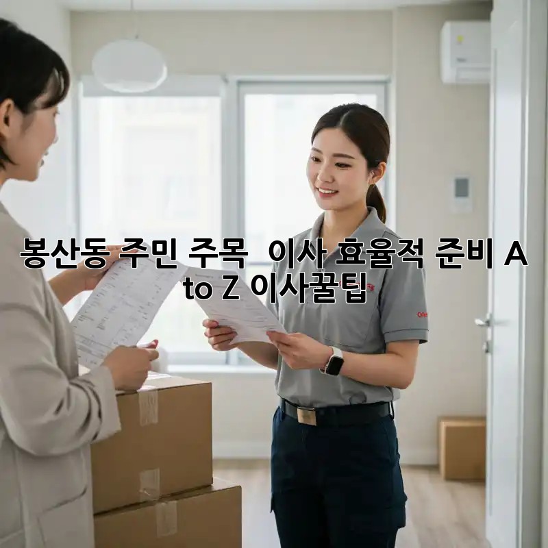 봉산동 주민 주목! 🏡 이사 효율적 준비 A to Z #이사꿀팁