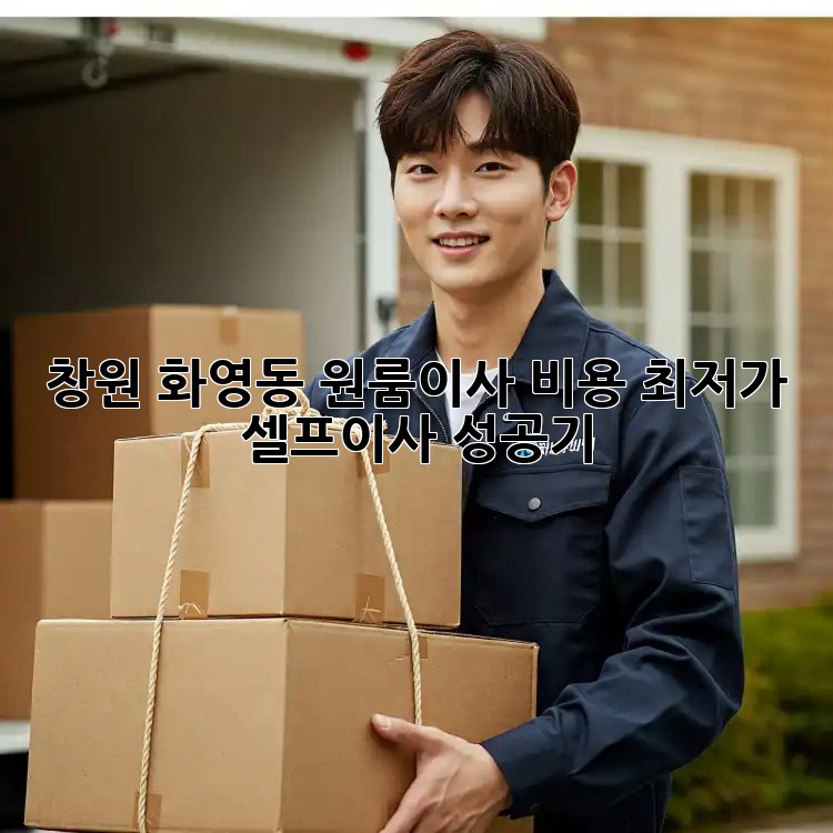 창원 화영동 원룸이사 비용 최저가 셀프이사 성공기! 🏡📦