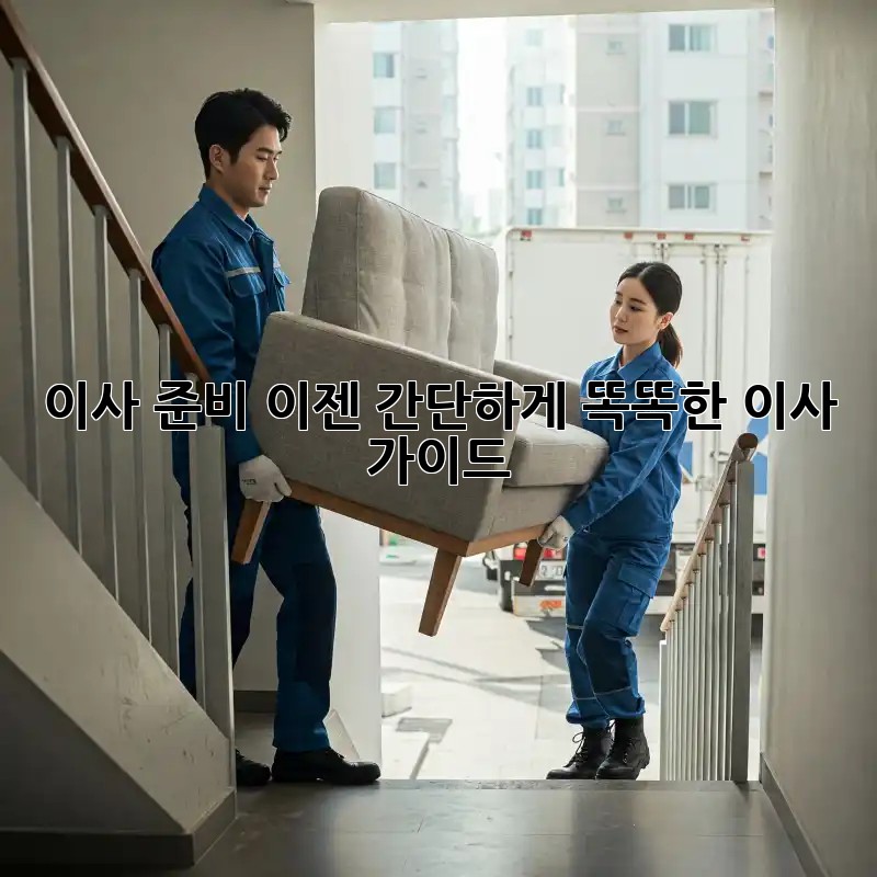 이사 준비, 이젠 간단하게! 똑똑한 이사 가이드