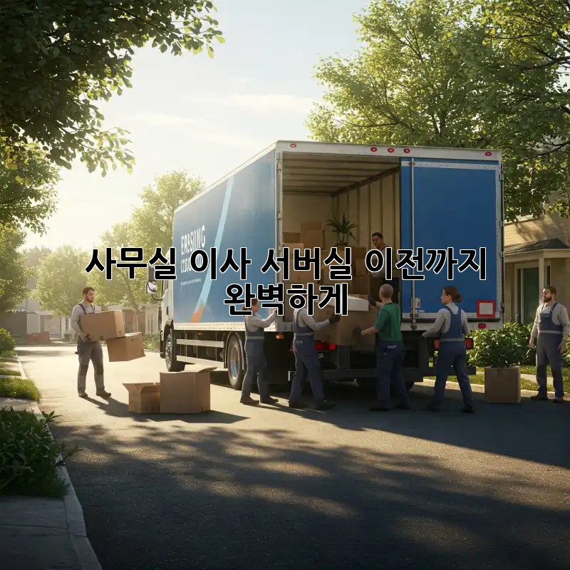 사무실 이사? 서버실 이전까지 완벽하게!